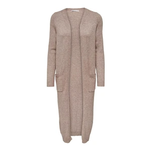 ONLY Dámsky kardigan ONLLESLY 15271673 Beige W MELANGE XL