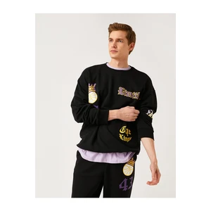Koton Sweatshirt - Black - Relaxed fit