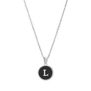Troli Originálny oceľový náhrdelník s písmenom L
