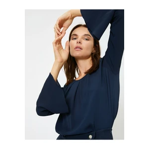 Koton Blouse - Navy blue - Regular fit