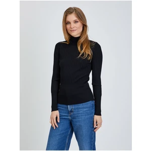 Black Ribbed Sweater ORSAY - Women