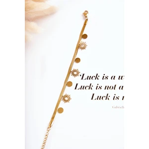 Women's Adjustable Sun Bracelet And Wheels Gold