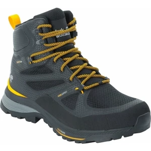 Jack Wolfskin Chaussures outdoor hommes Force Striker Texapore Mid Black/Burly Yellow XT 44