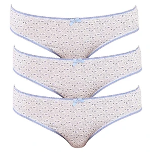 3PACK women's panties Molvy blue (3MD-792-KEU)