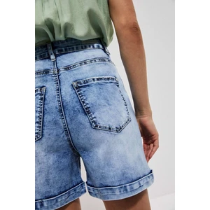 High waist denim shorts