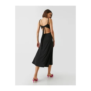 Koton Tie Back Midi Dress