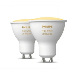 Philips Lighting Hue LED žiarovka (sada 2 ks) 871951434012100 En.trieda 2021: G (A - G) Hue White Ambiance GU10 Doppelpa