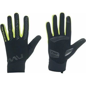 Northwave Active Gel Glove Black/Yellow Fluo L