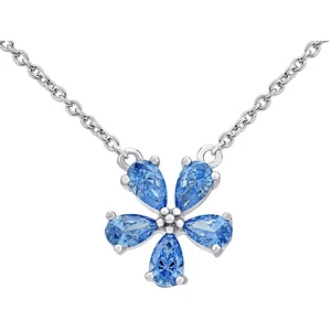 Silvego Strieborný náhrdelník ALEXANDRIA s kryštálmi Swarovski MW10816A