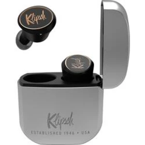 Bluetooth® Hi-Fi špuntová sluchátka Klipsch T5 True Wireless 1067567, černá/stříbrná
