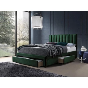 Čalúnená posteľ Wolfgang 160x200, zelená, vrátane roštu a ÚP