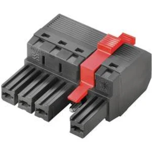 Zásuvkový konektor na kabel Weidmüller BVF 7.62HP/04/180MSF2 SN BK BX 1430090000, 40 ks