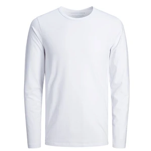 Bílé basic tričko s dlouhým rukávem Jack & Jones Basic