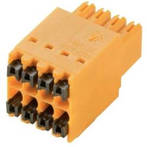 Zásuvkový konektor na kabel Weidmüller B2CF 3.50/40/180 SN OR BX 2558420000, 70 mm, pólů 40, rozteč 3.5 mm, 24 ks