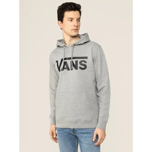 Vans CLASSIC II Cement Heather/Black mikiny přes hlavu pánská - šedá