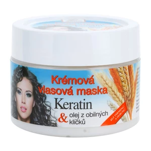 Bione Cosmetics Keratin Grain krémová maska pro všechny typy vlasů 260 ml