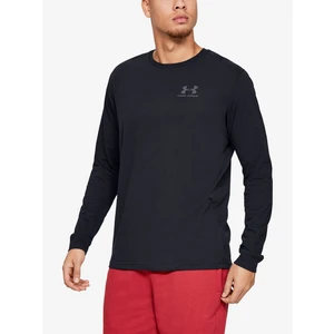 Pánské Tričko Under Armour SPORTSTYLE LEFT CHEST LS černé, L