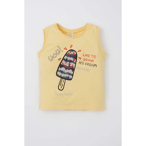 DEFACTO Regular Fit Sleeveless Ice-Cream Print Vest