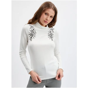 Orsay White Ladies Turtleneck - Women