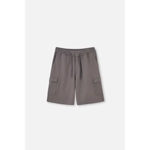 Dagi Gray cargo shorts with pockets