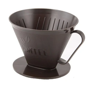 Hnedý držiak na kávový filter č. 4 Fackelmann Coffee & Tea