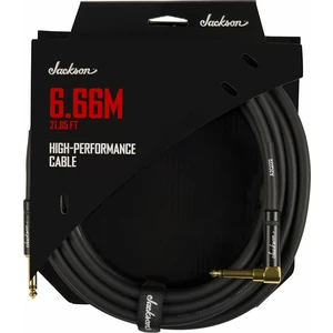 Jackson High Performance Cable Czarny 6,66 m Prosty - Kątowy