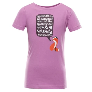 Children's T-shirt made of organic cotton ALPINE PRO WORLDO violet variant pb