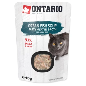 Polévka Ontario Cat Soup Ocean Fish with vegetables 40g