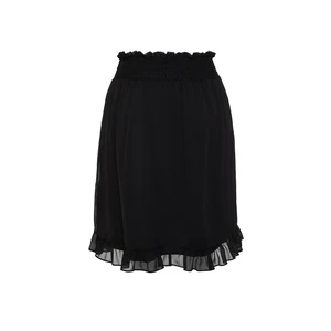 Trendyol Curve Black Chiffon Mini Skirt