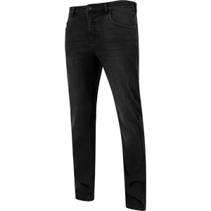 Stretch denim trousers black washed