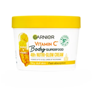 Garnier Body SuperFood rozjasňující tělový krém s vitaminem C 380 ml