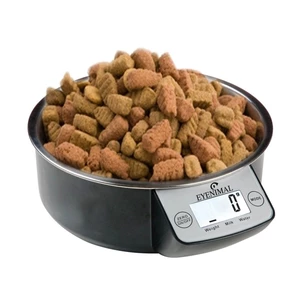 Miska pro psy s váhou EYENIMAL 1 litr - černá