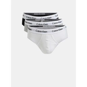 Calvin Klein 3 PACK - pánské slipy U2661G-998 L