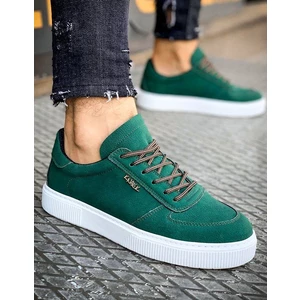 Green men's sneakers ZX0152