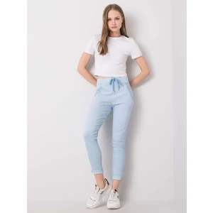 Light blue fabric pants