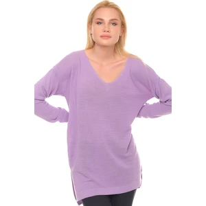 Z6691 DEWBERRY WOMEN'S SWEATER-LILA