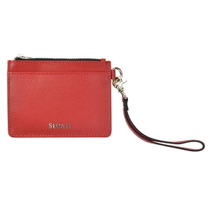 SEGALI Kožená mini peněženka-klíčenka 7290 A red