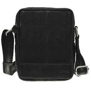 SEGALI Pánská kožená crossbody taška 1110 Black