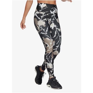 Black Women's Sports Floral Leggings Reebok - Women