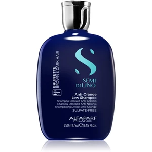 Alfaparf Milano Semi Di Lino Anti-Orange Low Shampoo szampon neutralizujący do brązowych odcieni 250 ml