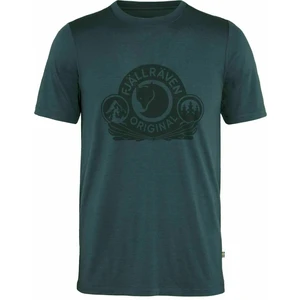 Fjällräven T-shirt outdoor Abisko Wool Classic SS Navy S
