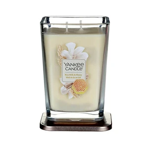 Yankee Candle Aromatická sviečka veľká hranatá Rice Milk & Honey 552 g