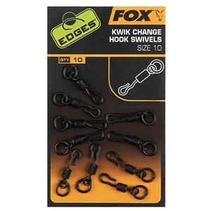 Fox obratlíky edges kwik change hook swivels - 10