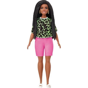 Mattel Barbie modelka tričko s neonovým leopardím vzorem