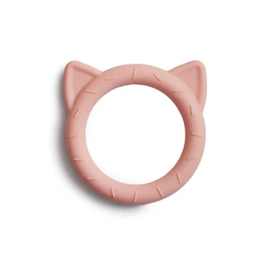 Mushie Cat Teether kousátko Blush 1 ks