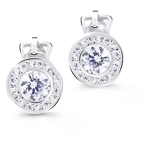 Cutie Jewellery Nežné náušnice kôstky s trblietavými zirkónmi Z8028-30-10-X-2