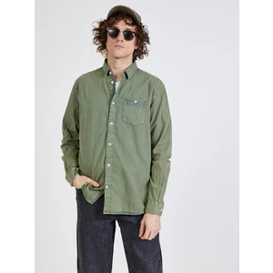 Zelená pánská džínová košile Tom Tailor - Pánské