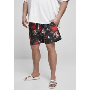 PatternSwim Shorts Black Rose Aop