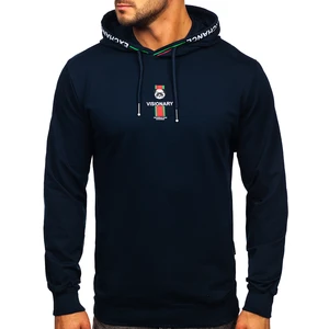 Hanorac bleumarin cu imprimeu Bolf 6427