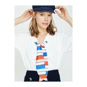 Koton Women's Ecru Collar Detailed Blouse